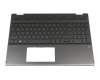 8CG9264P85 original HP keyboard incl. topcase DE (german) black/black with backlight