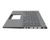 90NB0RX2-R31GE0 original Asus keyboard incl. topcase DE (german) grey/grey with backlight