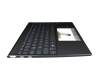 90NB0SL1-R30GE1 original Asus keyboard incl. topcase DE (german) grey/grey with backlight