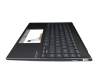 90NB0SL1-R30GE1 original Asus keyboard incl. topcase DE (german) grey/grey with backlight