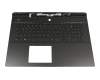 9C-N40JK20M0 original Pegatron keyboard incl. topcase DE (german) black/black with backlight