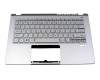 ACM16P7/3U4 original Acer keyboard incl. topcase US (english) silver/silver with backlight