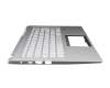 ACM16P7/6D0 original Acer keyboard incl. topcase DE (german) silver/silver with backlight