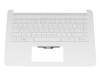 AE0P1G004 original Primax keyboard incl. topcase DE (german) white/white