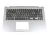 AEXKJG01010 original Quanta keyboard incl. topcase DE (german) black/silver with backlight