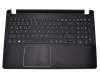 AEZRKG01110 original Quanta keyboard incl. topcase DE (german) black/black