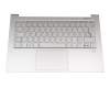 AM1ED000700 original Lenovo keyboard incl. topcase DE (german) silver/silver with backlight