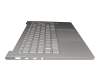 AM1ED000700 original Lenovo keyboard incl. topcase DE (german) silver/silver with backlight