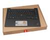 AM1U8000900K original Lenovo keyboard incl. topcase DE (german) black/black with backlight and mouse-stick