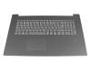 AP143000700 original Lenovo keyboard incl. topcase DE (german) grey/grey for fingerprint scanner