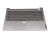 AP35S000160 original Lenovo keyboard incl. topcase DE (german) silver/grey with backlight