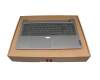 AP35S000160 original Lenovo keyboard incl. topcase DE (german) silver/grey with backlight