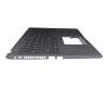 ASM18M96D0-9201 original Asus keyboard incl. topcase DE (german) black/grey with backlight