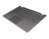 BFG10234001 original Lenovo keyboard incl. topcase DE (german) grey/grey with backlight