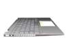 BJVFQ01F7EO0IL original HP keyboard incl. topcase DE (german) silver/silver with backlight