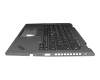 CM19-CH F8 original Lenovo keyboard incl. topcase UK (english) black/grey with backlight and mouse-stick