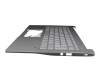 COX121060507C0 original Acer keyboard incl. topcase DE (german) silver/silver with backlight