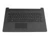 CU23A1 original HP keyboard incl. topcase FR (french) black/black (with TP/DVD, surface structure \"Diamond)