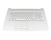 CU23A1 original HP keyboard incl. topcase SF (swiss-french) silver/silver (DVD)