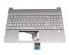 DD2391 original HP keyboard incl. topcase DE (german) silver/silver (Fingerprint)