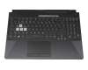 DQ60AUP6Y06 original Asus keyboard DE (german) black/transparent with backlight