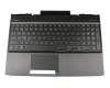 EBG3D019010-1 original HP keyboard incl. topcase DE (german) black/black with backlight