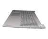 EC1JV000200 original Lenovo keyboard incl. topcase DE (german) grey/silver Fingerprint