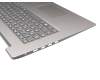 EG1JX000100 original Lenovo keyboard incl. topcase DE (german) grey/silver (Fingerprint)