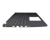 FA2X2000200-1 original Dell keyboard incl. topcase DE (german) grey/grey with backlight