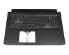 FA3BH000200 original Acer keyboard incl. topcase DE (german) black/black with backlight