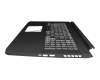 FA3BH000200 original Acer keyboard incl. topcase DE (german) black/black with backlight