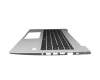 HB2321 original HP keyboard incl. topcase DE (german) black/silver with backlight (Heatshield)