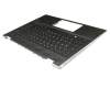 HPM17K13D0J4421 original HP keyboard incl. topcase DE (german) black/black with backlight