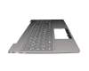 HQ20720475000 original Lenovo keyboard incl. topcase DE (german) grey/grey with backlight