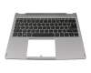 JTE4600K2030003 original Acer keyboard incl. topcase FR (french) grey/grey with backlight