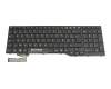 Keyboard FR (french) black/black original suitable for Fujitsu LifeBook A357