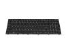 Keyboard US (english) black/black with backlight original suitable for Clevo NH55x