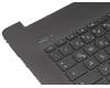 Keyboard incl. topcase DE (german) black/black (with TP/DVD, “black brushed” surface texture) original suitable for HP 17-by2000