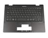 Keyboard incl. topcase DE (german) black/black original suitable for Emdoor YS11G