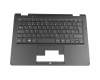 Keyboard incl. topcase DE (german) black/black original suitable for Medion Akoya E2218T (NT16H)