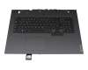 Keyboard incl. topcase DE (german) black/black with backlight original suitable for Lenovo Legion 5-17IMH05H (81Y8)