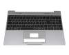 Keyboard incl. topcase DE (german) black/grey original suitable for Emdoor NS15AP