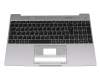 Keyboard incl. topcase DE (german) black/grey original suitable for Emdoor NS15TG