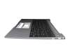 Keyboard incl. topcase DE (german) black/grey with backlight original suitable for Emdoor NS16TGR