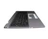 Keyboard incl. topcase DE (german) black/grey with backlight original suitable for Medion Akoya S14405/S14406 (YM14CM)