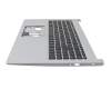 Keyboard incl. topcase DE (german) black/silver original suitable for Acer Aspire 5 (A515-55)