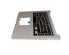 Keyboard incl. topcase DE (german) black/silver with backlight original suitable for Asus VivoBook 15 X510UQ