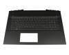 Keyboard incl. topcase DE (german) black/white/black original suitable for HP Pavilion Gaming 17-cd0000