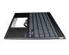 Keyboard incl. topcase DE (german) grey/black original suitable for Asus ZenBook 14 UX425JA