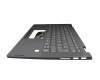 Keyboard incl. topcase DE (german) grey/grey (Fingerprint) original suitable for Lenovo IdeaPad Flex 5-14ARE05 (81X2)